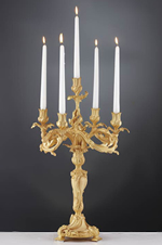 Hermitage Candelabra 24ct. Gold Plated